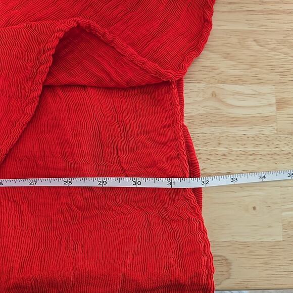 Elliatt Felice Asymmetric Halter Neck Sleeveless Dress Red Size Medium Ruffle - Picture 6 of 11